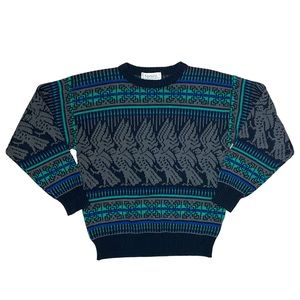 Vintage Fellini Acrylic Knit Grandpa Sweater